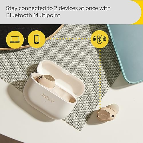 Jabra Elite 10 Wireless In-Ear Bluetooth Earbuds - Cream