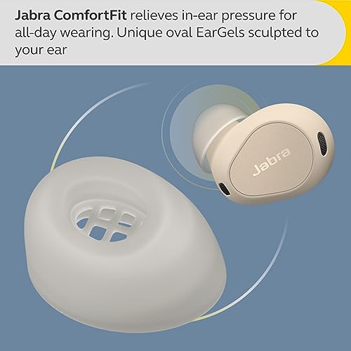 Jabra Elite 10 Wireless In-Ear Bluetooth Earbuds - Cream