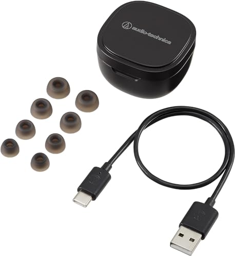 Audio-Technica SQ1TW Black Wireless Earbuds