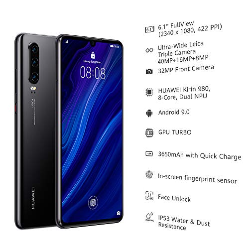 HUAWEI P30 128GB Smartphone with Triple Camera, OLED