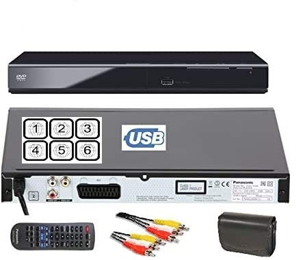 Panasonic MULTI-REGION DVD Player with USB & RCA Cable