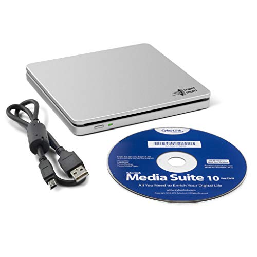 Slim Portable Hitachi-LG GP70 External DVD Drive, 8x Speed