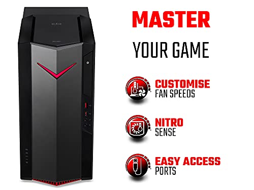 Acer Nitro N50-620 Gaming PC - Core i5, 8GB RAM, 1TB HDD, 512GB SSD
