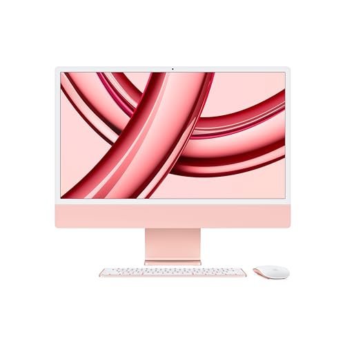 Apple 2023 iMac M3 Chip with Pink Accessories