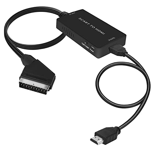 Scart to HDMI Converter with Cable, Full HD