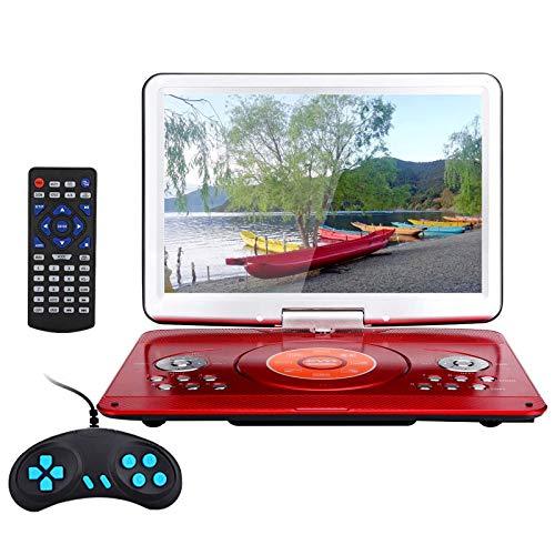 YOOHOO 16.9” Portable DVD Player with Swivel Screen