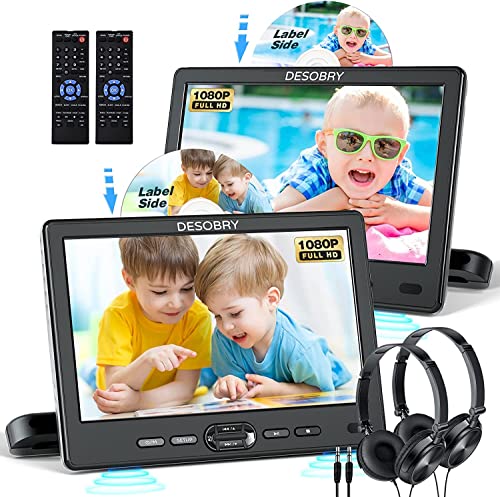 DESORY Car DVD Player: Dual 10.5" Screens, HDMI, USB