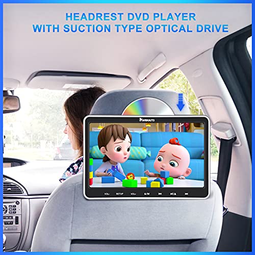 NAVISKAUTO 10.1” In Car DVD Player, HDMI, 1080p