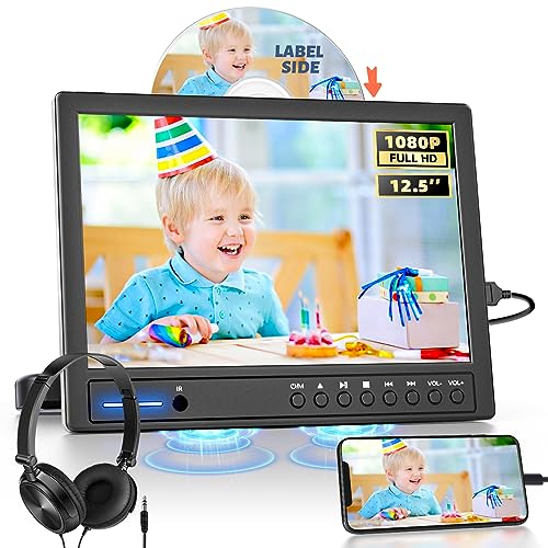 12.5" Car DVD Player with Headrest Mount and HDMI