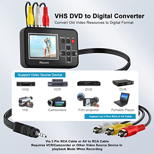 DIGITNOW VHS to Digital Converter Capture Video Tapes