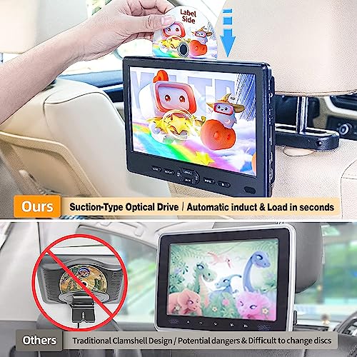 DESORY Car DVD Player: Dual 10.5" Screens, HDMI, USB