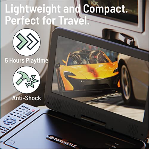 Oakcastle DVD120: 12" Portable Rechargeable DVD Player