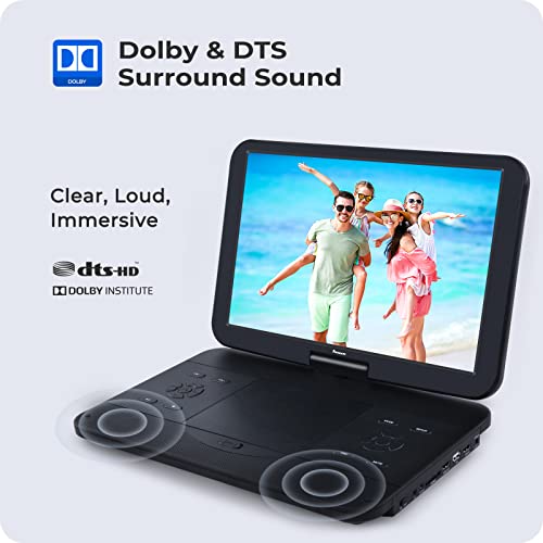 Portable Blu Ray DVD Player with 15.4" HD Screen