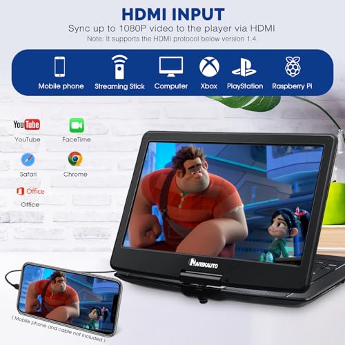 18" Portable DVD Player with HDMI Input