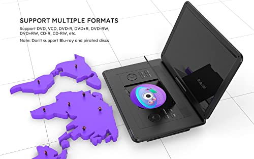 17.5" Portable DVD Player with Large HD Screen