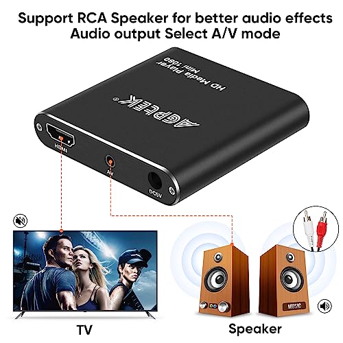 AGPtek Mini 1080p Full-HD Media Player with Remote