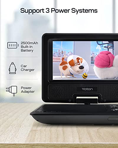 YOTON 9.5" Portable DVD Player for Car and Kids