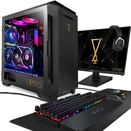 OPSYS Magna-X6 Gaming PC Bundle with RGB and Windows 11