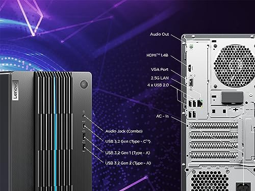 Lenovo IdeaCentre LOQ Gaming Desktop PC - Intel Core i5-13400F - NVIDIA GeForce RTX 3060 Ti