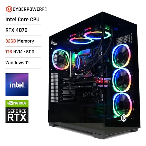 CYBERPOWERPC Luxe Gaming PC Core i9, Nvidia RTX, 32GB RAM