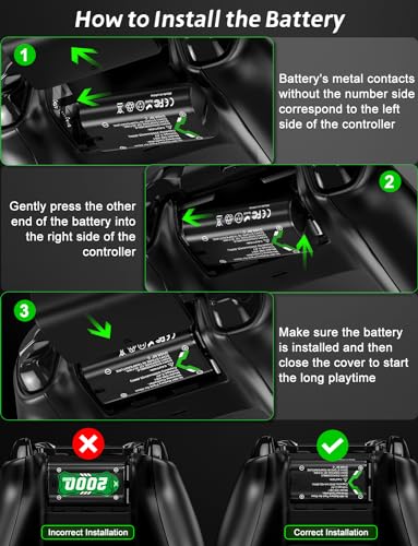 Xbox Battery Charger Station with 4 Rechargeable Batteries