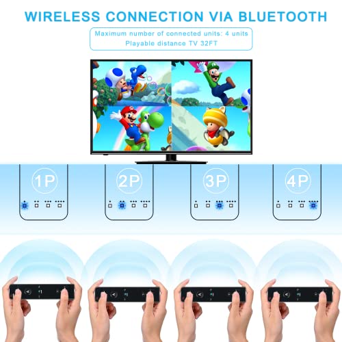 Set of 2 Wireless Wii Controllers with Nunchuck and Motion Plus