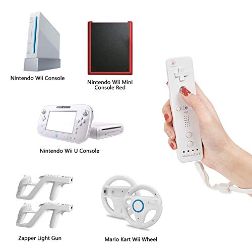 Set of 2 Wireless Wii Controllers with Nunchuck and Motion Plus