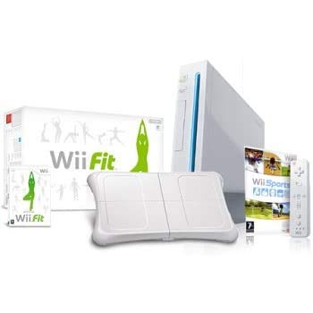 Nintendo Wii Console with Wii Sports + Wii Fit