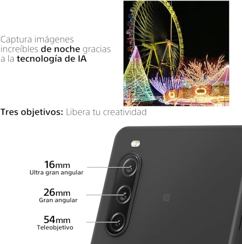 Sony Xperia 10 V Black - Wide OLED Triple Lens