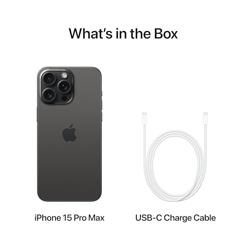 Apple iPhone 15 Pro Max - Black Titanium 256GB