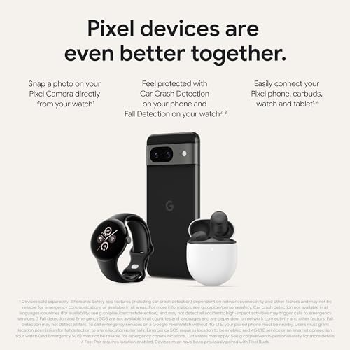 Google Pixel 8 - Unlocked Android smartphone, Obsidian 256GB