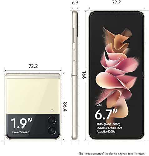 Samsung Flip3 5G Smartphone 256GB Cream