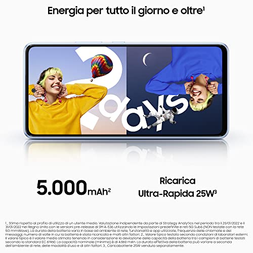 Samsung Galaxy A53 5G Smartphone, 6.5" Super AMOLED