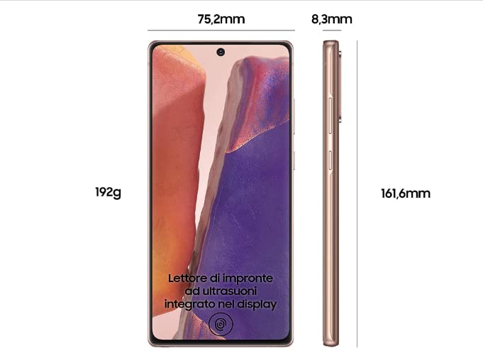 Samsung Galaxy Note 20 5G 128GB Mystic Bronze-Dual Sim