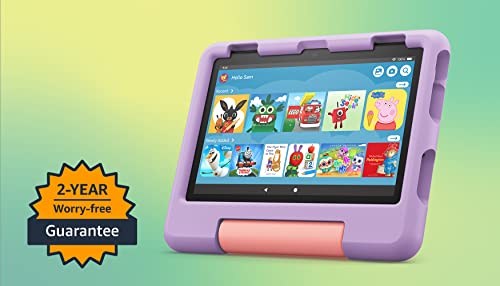 Fire HD 8 Kids Tablet | 8" HD Display, 3-7 Years, 32GB, Purple