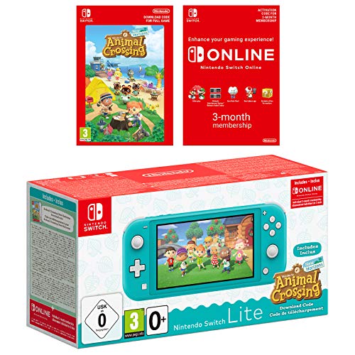 Nintendo Switch Lite Turquoise + Animal Crossing New Horizons