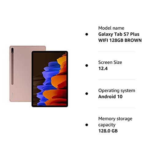 Samsung Galaxy Tab S7+ Wi-Fi Android Tablet (Mystic Bronze)