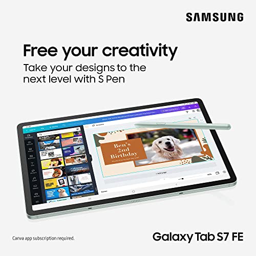 Samsung Galaxy Tab S7 FE 12.4" 5G Android Tablet