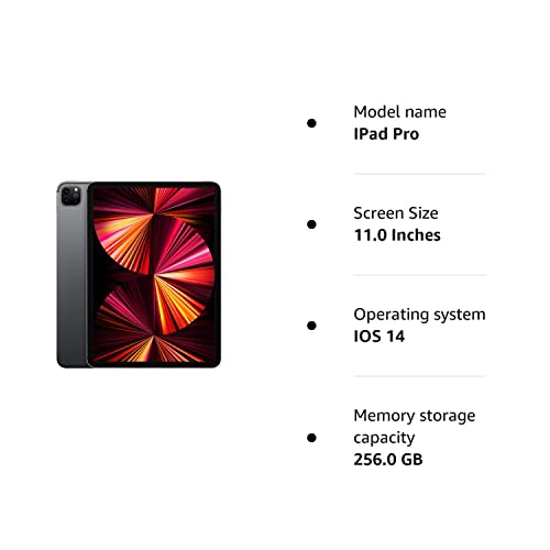 Apple 2021 iPad Pro - 11" Space Grey: WiFi+Cellular, 256GB