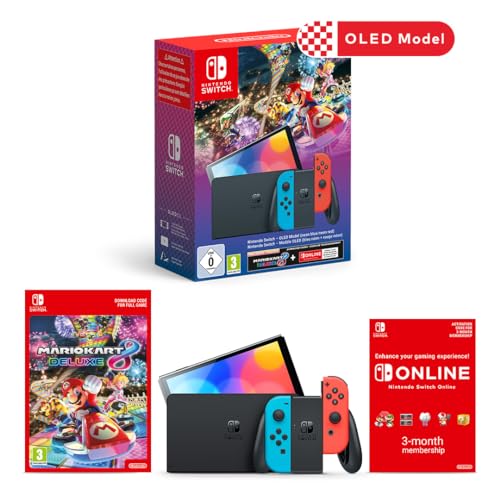 Nintendo Switch OLED with Mario Kart 8 Deluxe