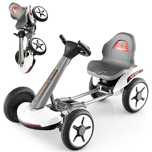 12V Electric Go Kart with Adjustable Steering & Seat