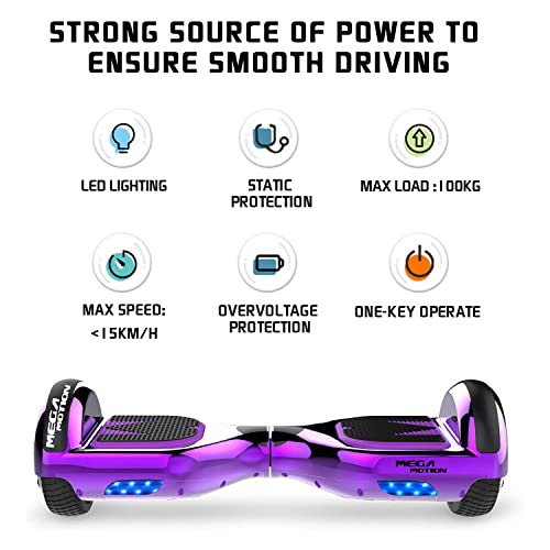 6.5'' Hoverboard with LED Lights and Bluetooth Speakers