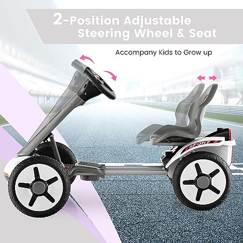 12V Electric Go Kart with Adjustable Steering & Seat