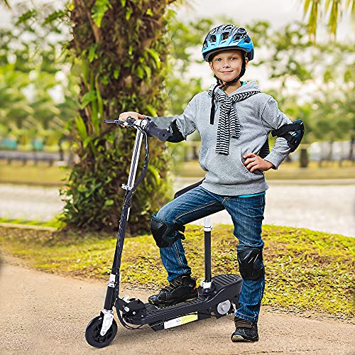 HOMCOM Kids Outdoor Powered Scooter - Black