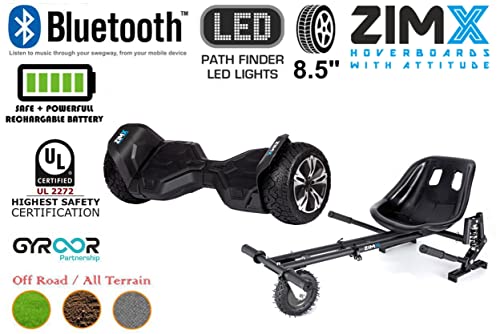 Black G2 Pro Off Road Hoverboard + HK8 Kart
