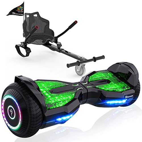 6.5'' Hoverboards with Kart, APP, Bluetooth - Black
