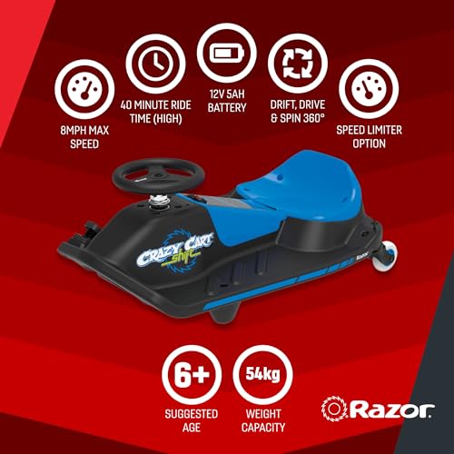 Electric Go Kart for Kids 6+ with Drift Steering