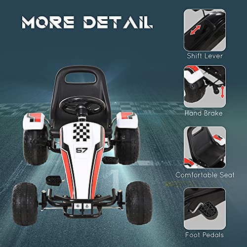 Kids Pedal Go Kart Racing-Style Car