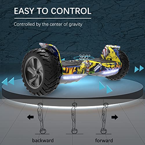 8.5" All Terrain Hoverboard with Bluetooth - Gift for Teens & Adults