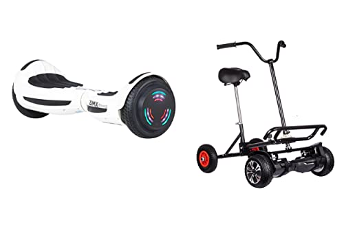 UL2272 Certified White Bluetooth Hoverboard with LED Wheels